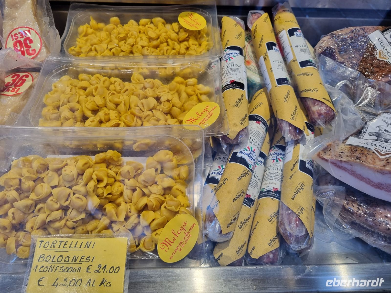Bologna - kulinarische Spezialitäten... (Tortellini)