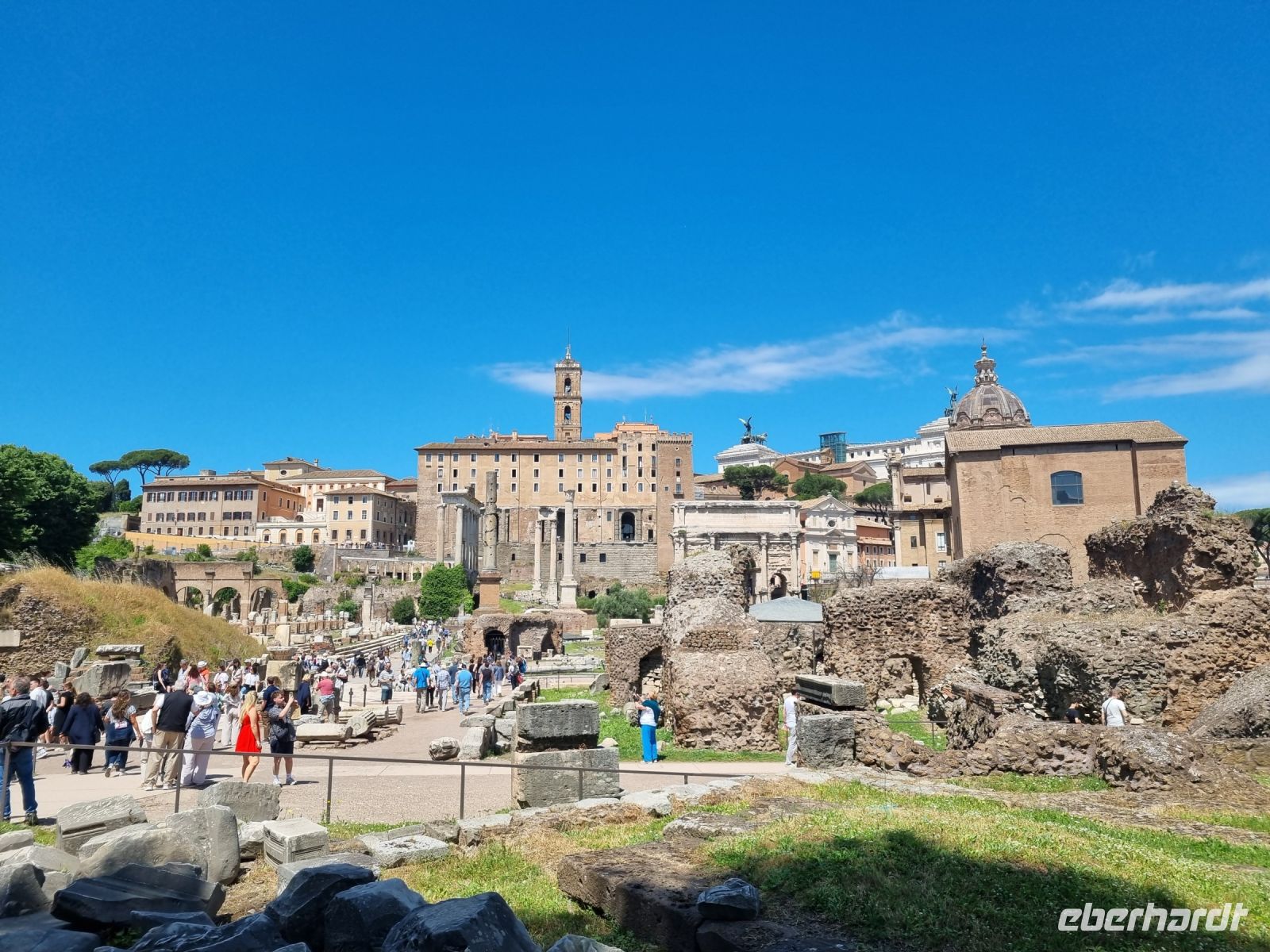 Rom - Forum Romanum mit Blick auf den Kapitolhügel