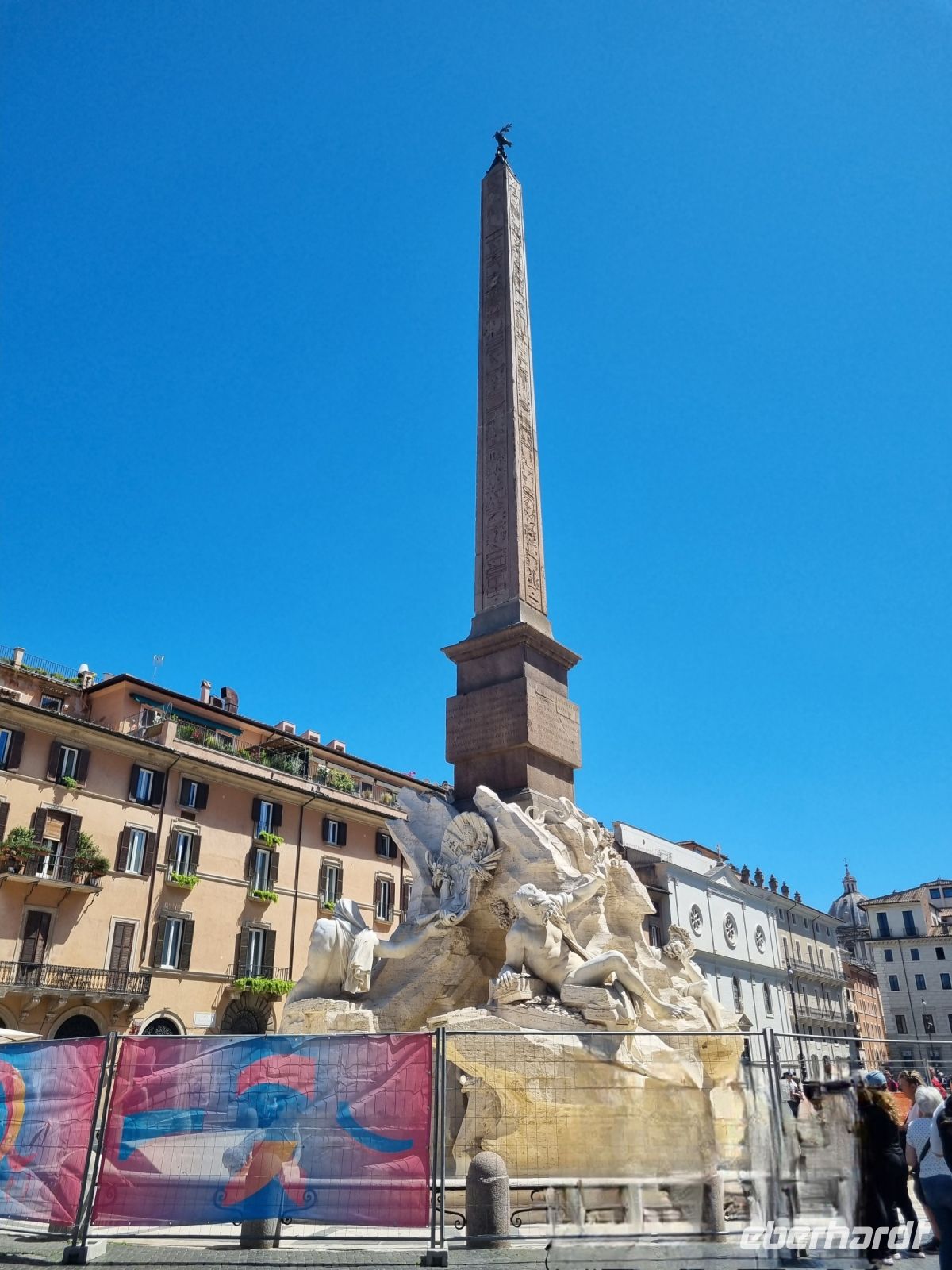 Rom - Piazza Navona (Vierströmebrunnen)  