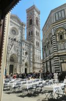 Auf dem Domplatz in Florenz
