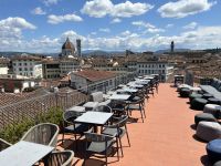 Dachterrasse des Hotels Croce di Malta in Florenz