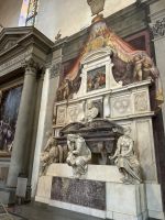 Florenz - Grabmal von Michelangelo in Santa Croce 