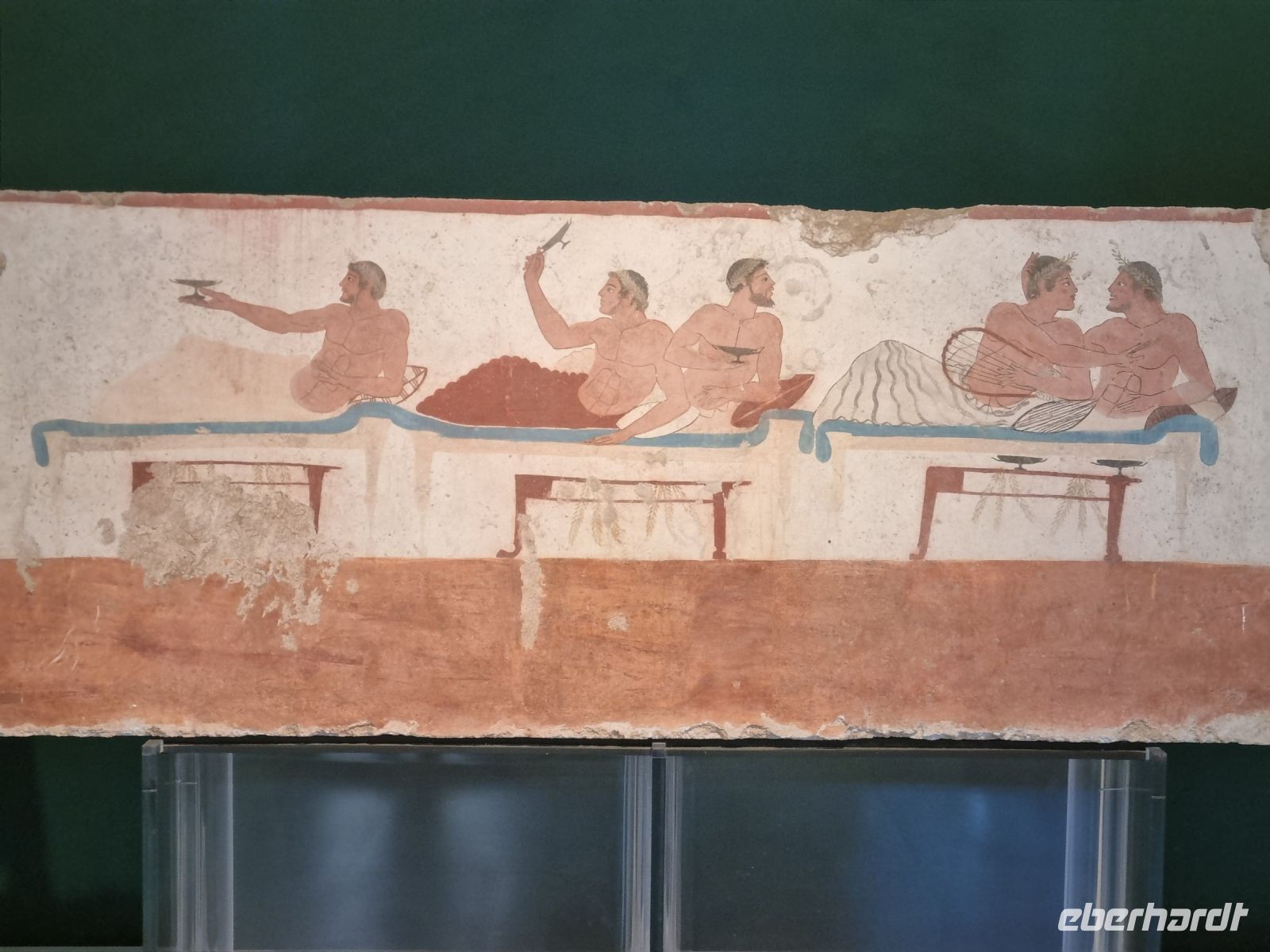 Paestum - Archäologisches Nationalmuseum (Abbildung eines Symposiums im Grab des Springers)  