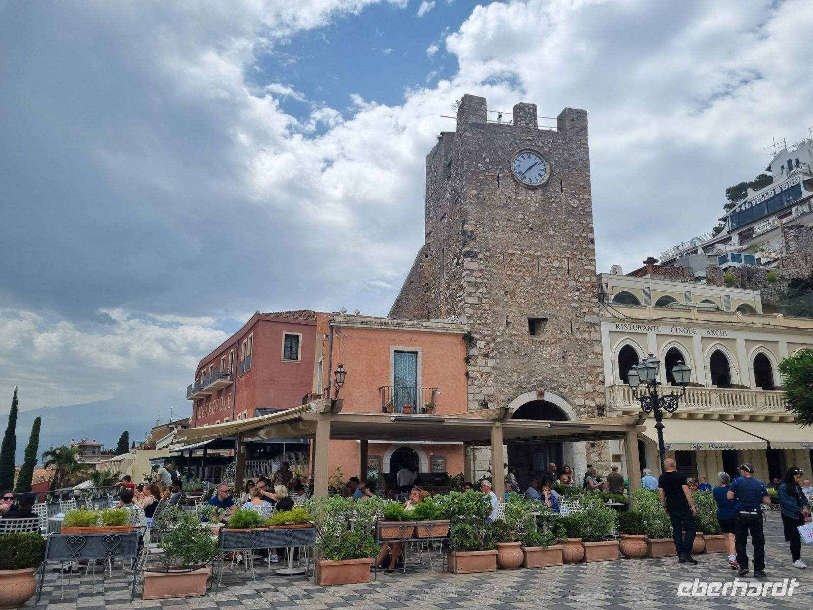 Insel Sizilien - Taormina (Uhrenturm oder Porta di Mezzo)