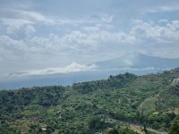 Insel Sizilien - Blick von Taormina zum Ätna