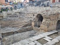Insel Sizilien - Kleines Antikes Theater in Taormina (