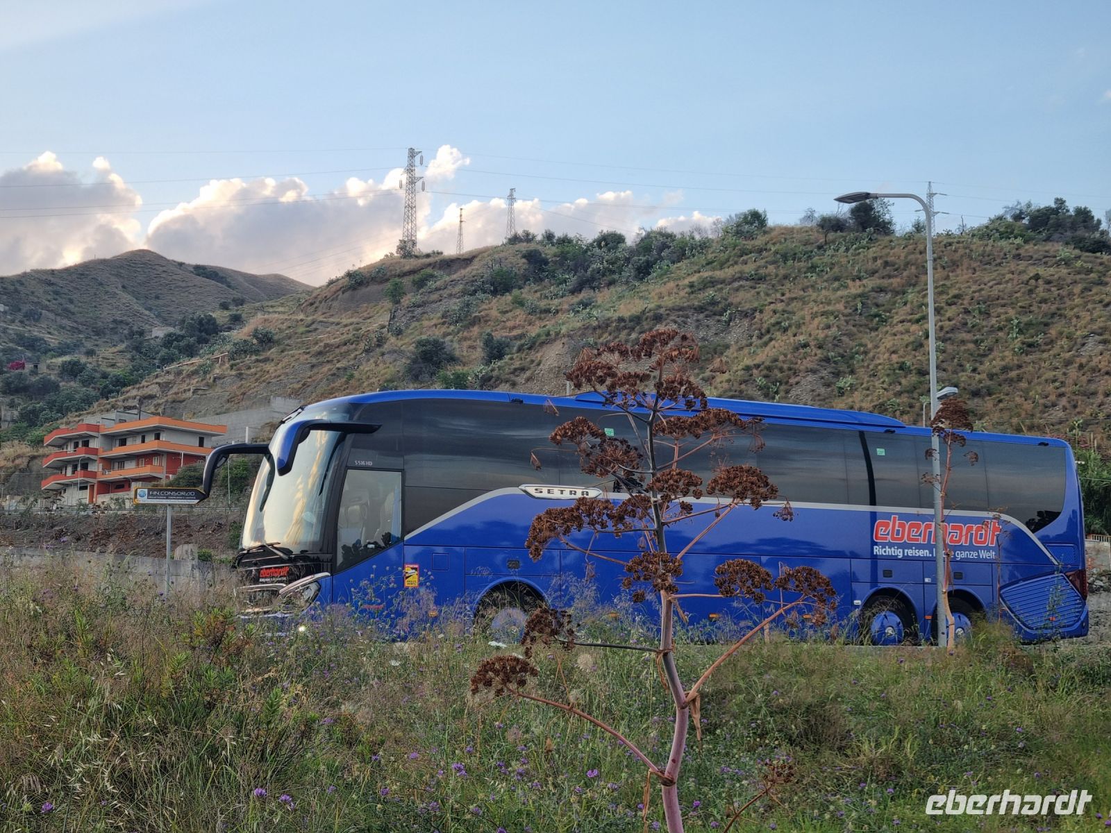 Insel Sizilien - unser Reisebus...