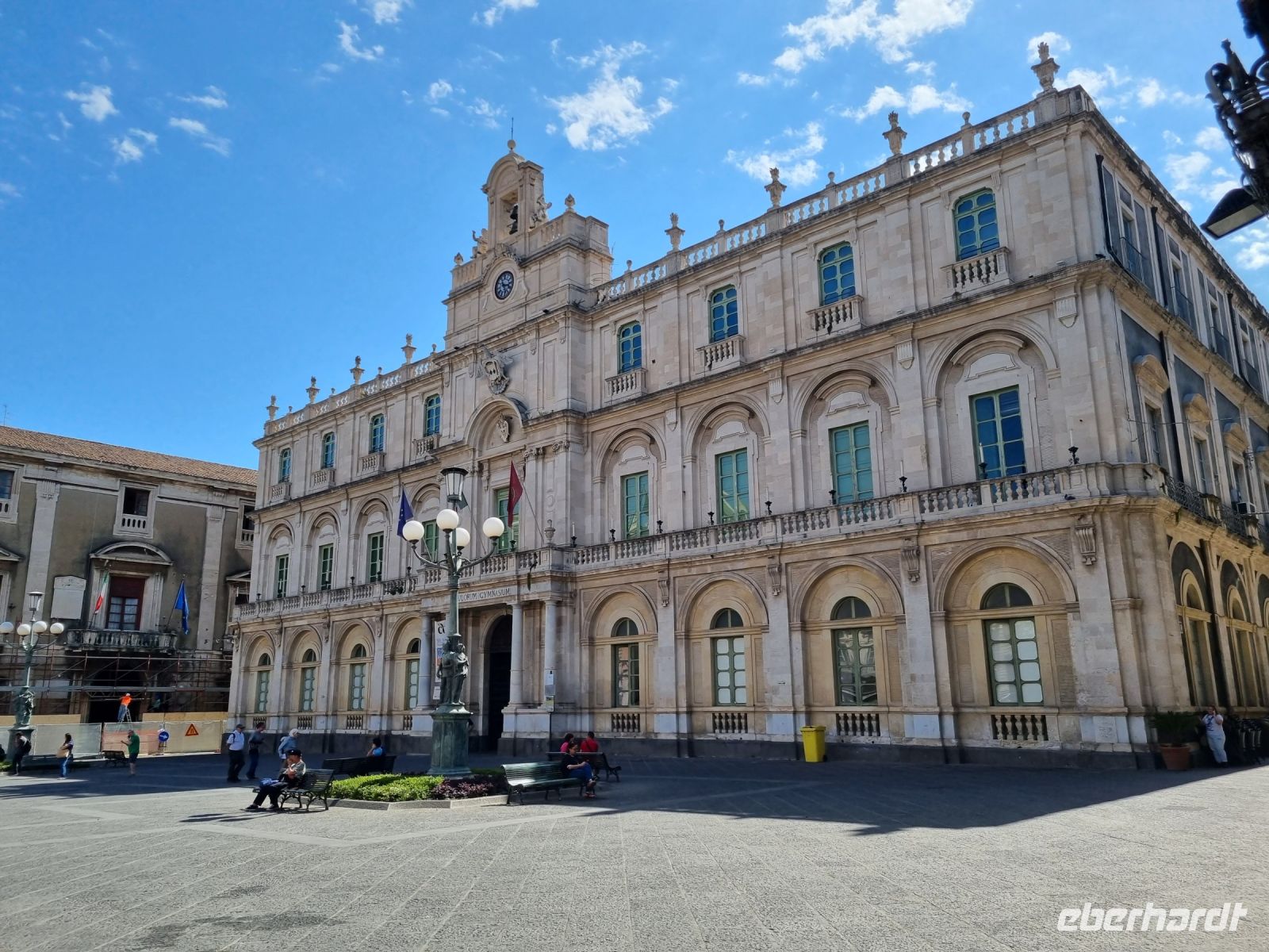Insel Sizilien - Catania (Universitätsplatz - Hauptgebäude der Universität)