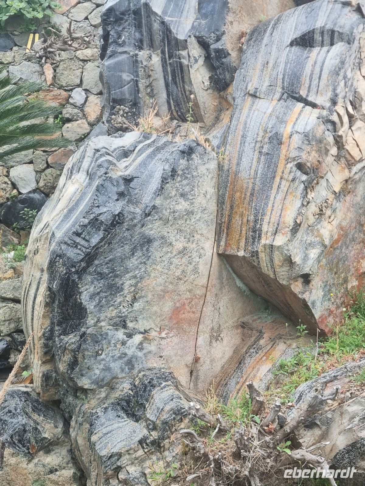 Insel Lipari - Obsidian-Gestein