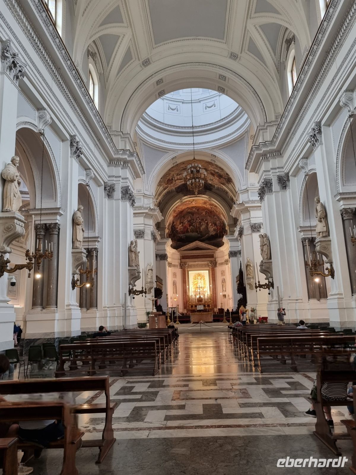 Insel Sizilien - Palermo (Kathedrale - Hauptschiff und Apsis)