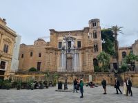 Insel Sizilien - Palermo (Piazza Bellini - Kirche Santa Maria dell’Ammiraglio bzw. Admiralskirche)