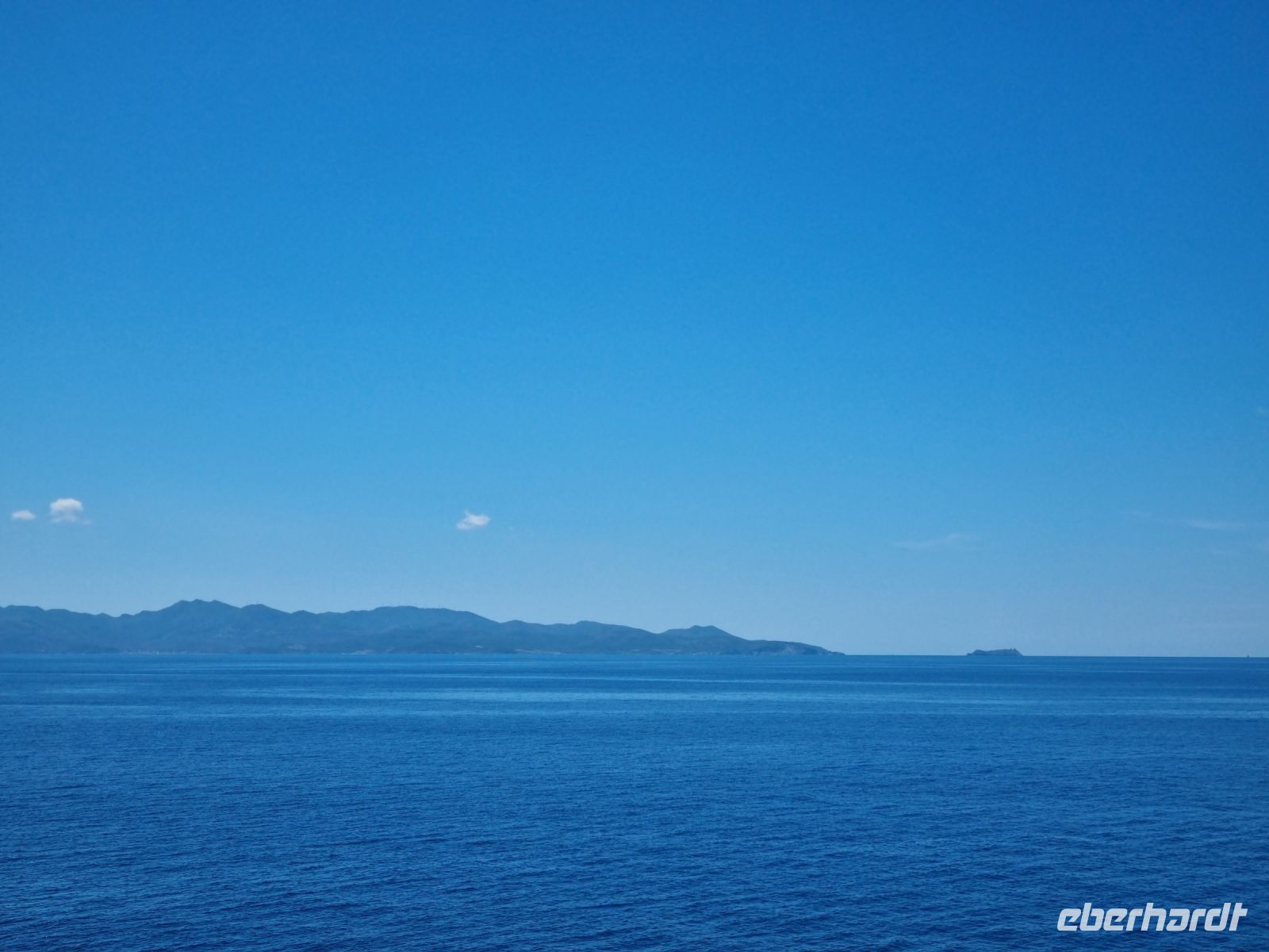 Fährüberfahrt von Palermo nach Genua - Insel  Korsika (Cap Corse mit Insel Giraglia)