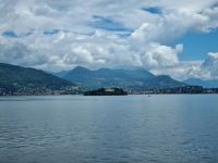 Isola Bella - Blick vom Palazzo Borromeo zur Isola Madre