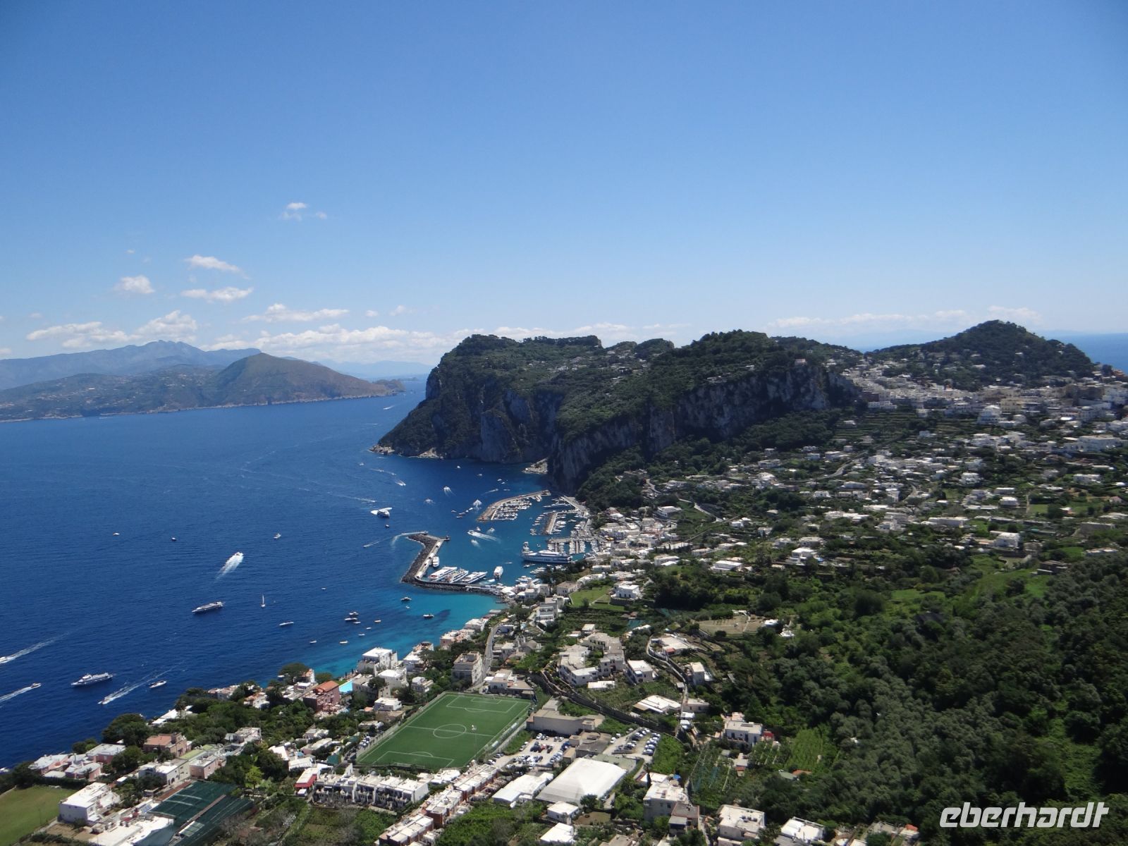 Anacapri. Blick von der Villa Munthe zur Marina Grande