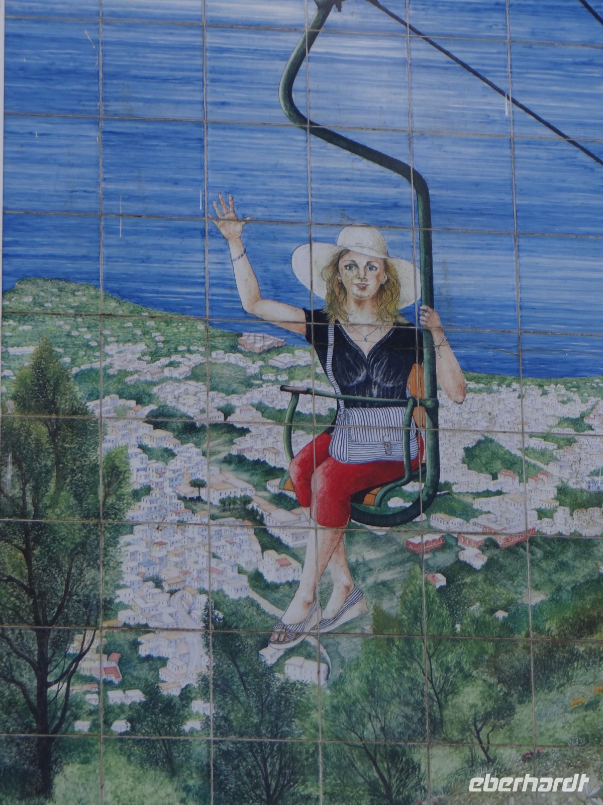 Anacapri, Werbung für die Fahrt auf den Monte Solaro