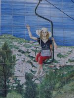 Anacapri, Werbung für die Fahrt auf den Monte Solaro