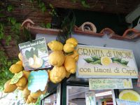 Capri, überall bieten Stände Erfrischungen feil