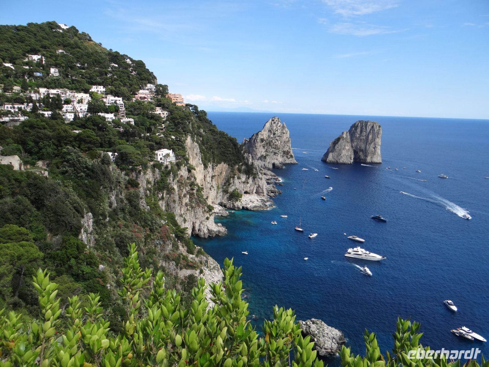 Capri, Blick auf die Faraglioni