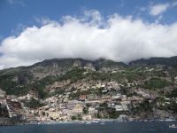 Positano vom Wasser aus