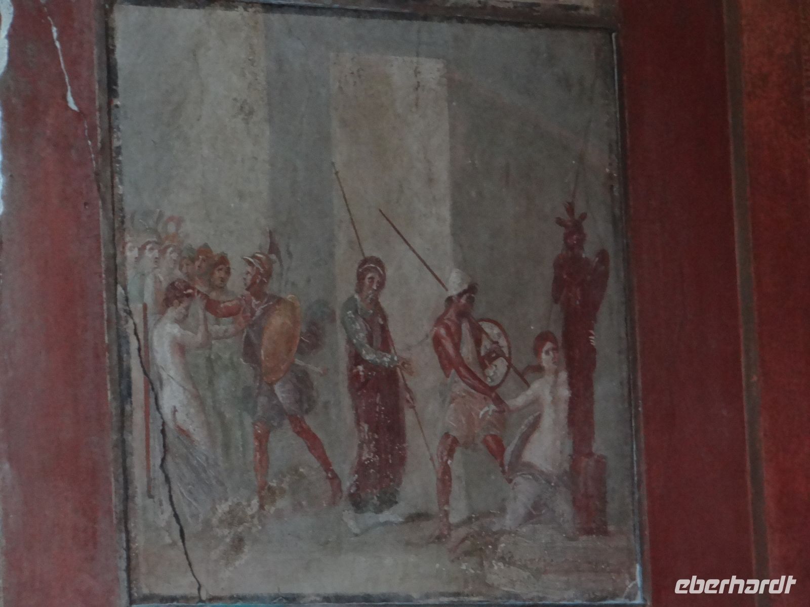 Pompeji, Wandmalerei in der Villa des Meleandro