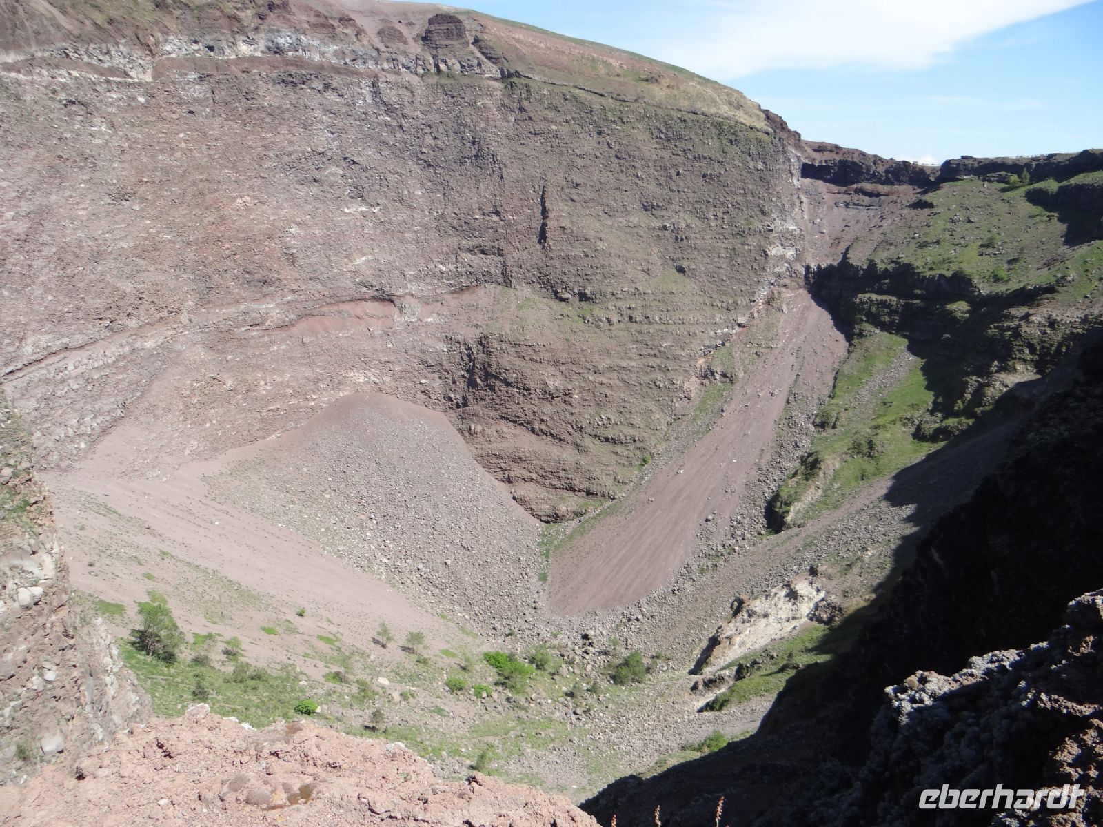 Vesuv, so schaut er von oben aus