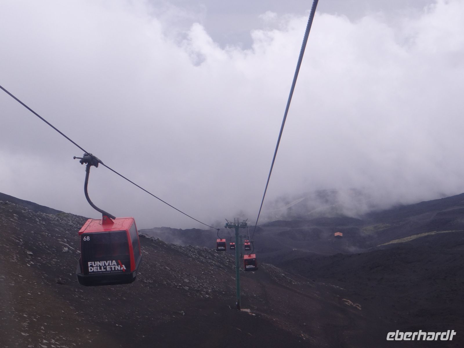 -	Ätna, eine Seilbahn von der Welt alles Lebendigen in die Welt des schwarzen Steins