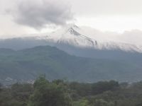 Zum Abschied lüftet der Ätna den Gipfel.