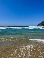 Echte Abkühlung nach der Wanderung bei circa 19 Grad Wassertemperatur