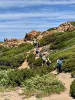 Wanderung entlang der rosa Granitküste