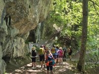 Kurze Erklärung zu den besonderen Gesteinsformationen auf dem Weg zu den Vallesinella Wasserfällen