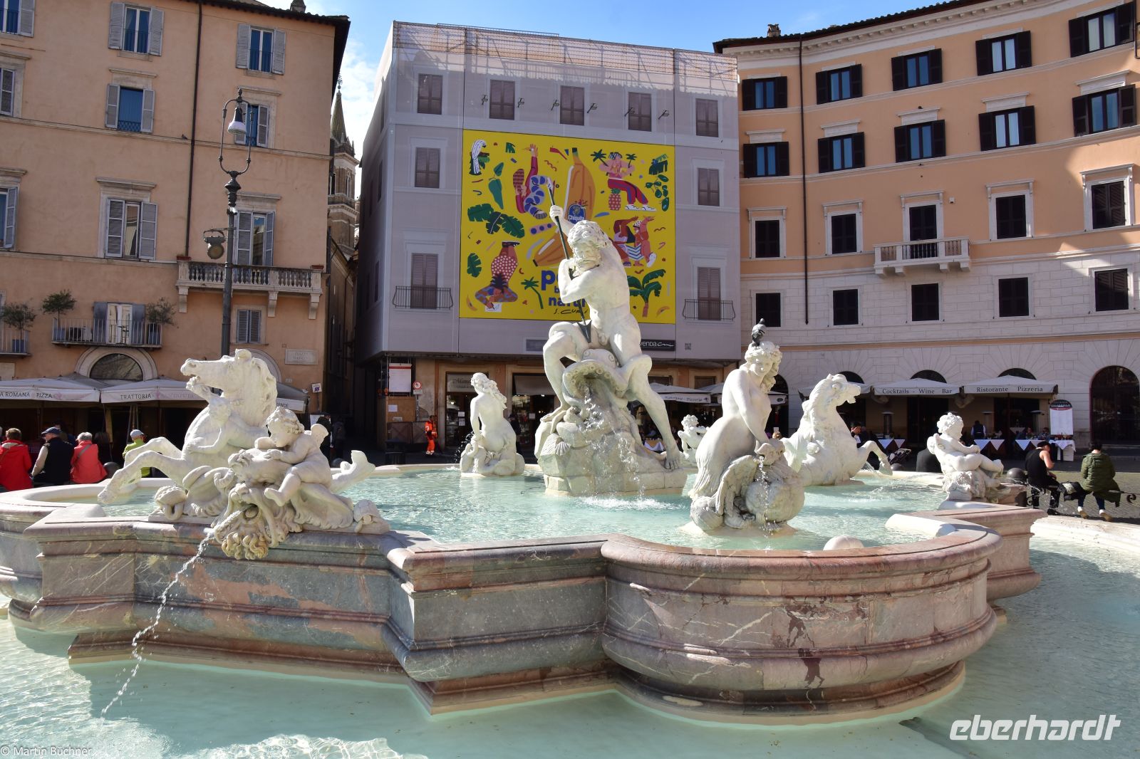 Rom - Piazza Navona - Neptunbrunnen