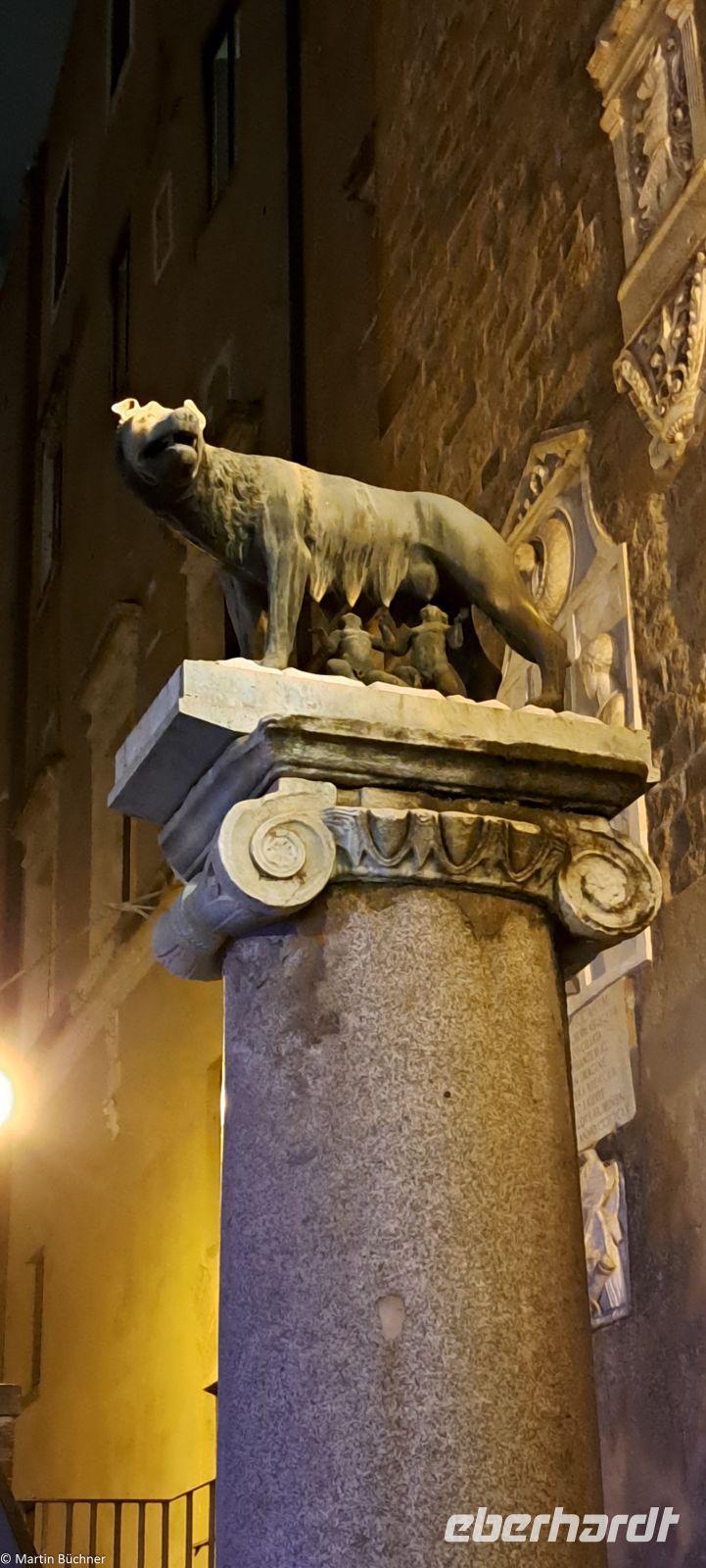 Rom - Kapitol - die Kapitolinische Wölfin (Romulus und Remus - Römischer Gründungsmythos)