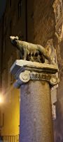 Rom - Kapitol - die Kapitolinische Wölfin (Romulus und Remus - Römischer Gründungsmythos)