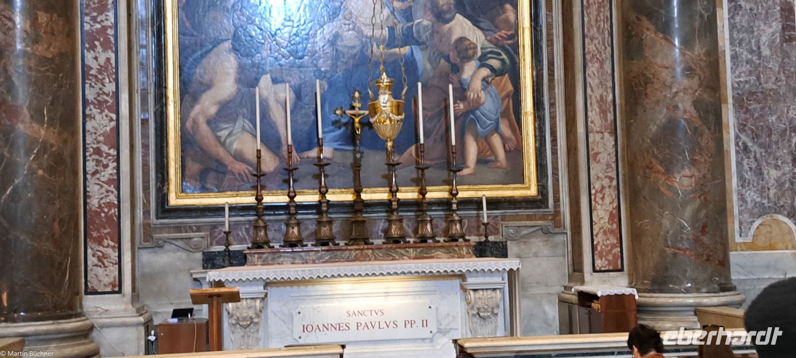Vatikan - Petersdom - Grabmal von Papst Johannes Paul II.