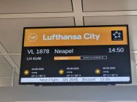 Flughafen München - Abflug nach Neapel...