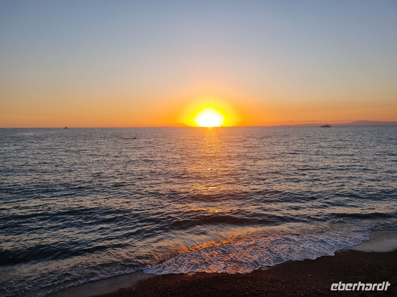 Sonnenuntergang im Golf von Neapel 