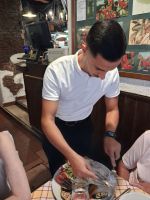 Typisch italienische Küche Dorade 1. Abendessen