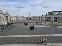 Blick auf den Petersplatz Rom