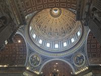 Petersdom Kuppel von unten Rom