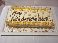 Abschiedstorte im Hotel 