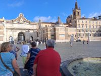 Piazza del Popolo Eingangstor Rom