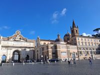 Piazza del Popolo Rom Eingangstor 