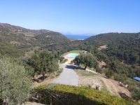 Ein Blick auf das Gelände - in der Ferne Vulcano und Salina Inseln -  Villa Ginevra, Sizilien
