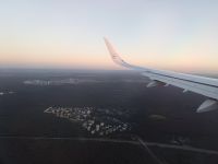 Anflug an Flughafen Frankfurt - von Sizilien