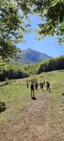 Eberhardt Wandergruppe vor dem Monte Pollino 