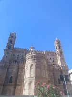 Die Ansicht der Kathedrale von Piaza Sett` Angelli - Palermo, Sizilien