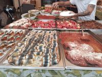 Die Spezialitäten - Ballaro Street Food Market - Palermo, Sizilien