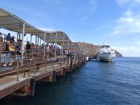 Unser Schiff von Liberty Lines - auf Lipari angekommen - Sizilien 