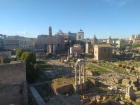 Blick auf Forum Romanum vom Palatin Hügel, Rom