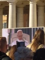 Papstaudienz, Petersplatz in Rom